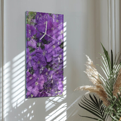 Vertical wall clock Primroses