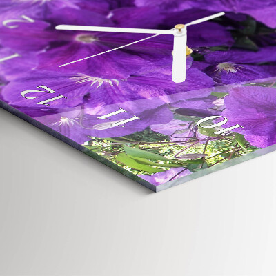 Vertical wall clock Primroses