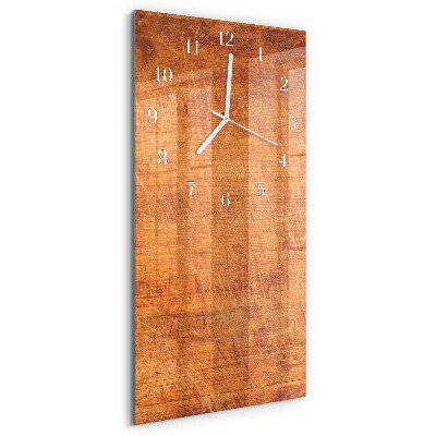 Vertical wall clock Wooden Boards