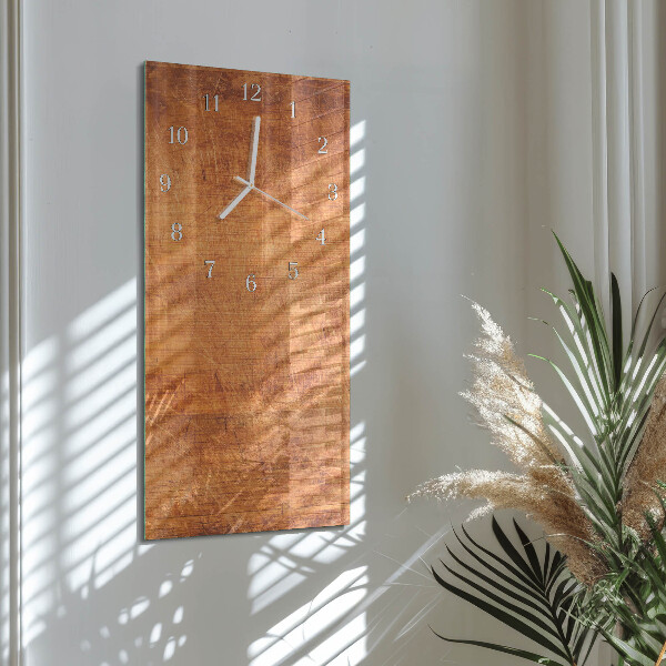 Vertical wall clock Wooden Boards