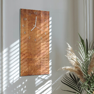Vertical wall clock Wooden Boards
