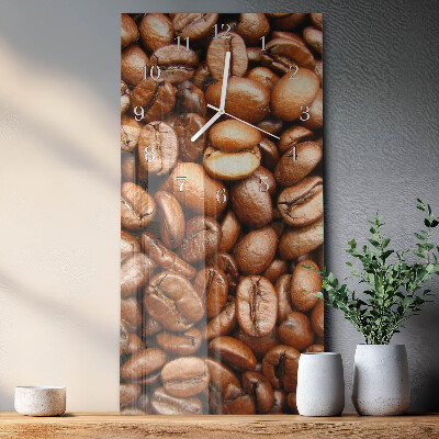 Vertical wall clock Coffee Beans