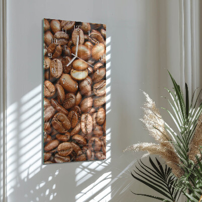 Vertical wall clock Coffee Beans