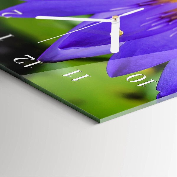 Vertical wall clock Flower
