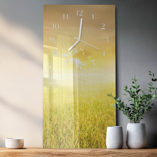Vertical wall clock Cornfield
