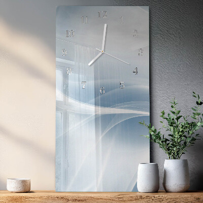 Vertical wall clock Abstract Lines