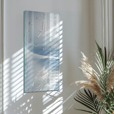 Vertical wall clock Abstract Lines