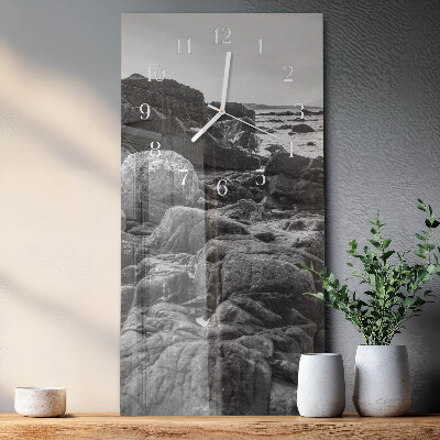 Vertical wall clock Stones