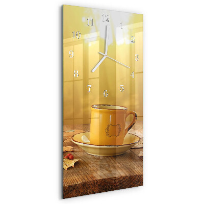 Vertical wall clock Cup
