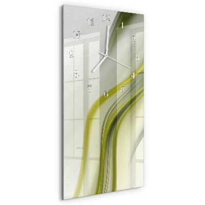 Vertical wall clock Abstract Lines