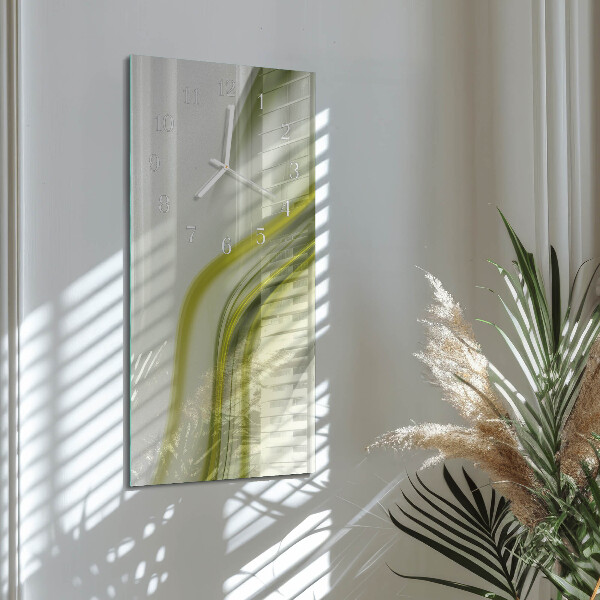 Vertical wall clock Abstract Lines