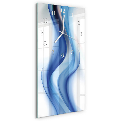 Vertical wall clock Abstract Smoke
