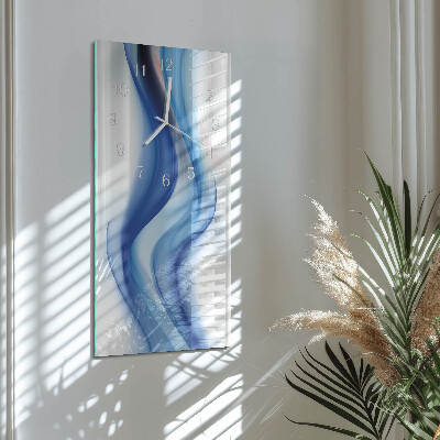 Vertical wall clock Abstract Smoke