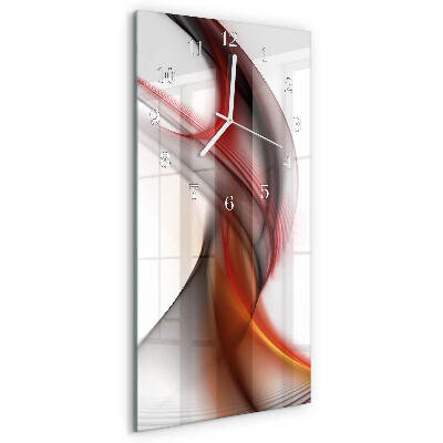 Vertical wall clock Abstract Lines