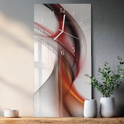 Vertical wall clock Abstract Lines