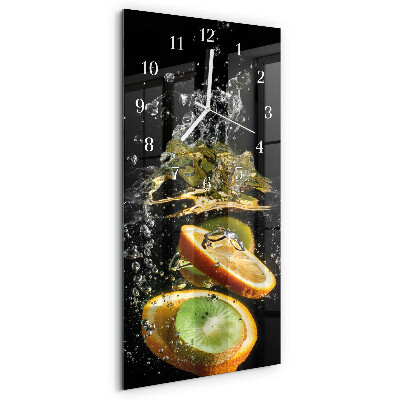 Vertical wall clock Fruit Water