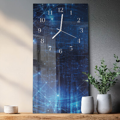 Vertical wall clock Matrix