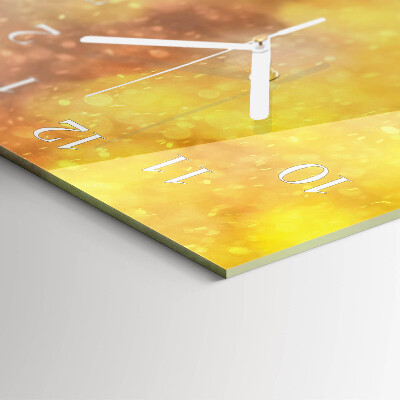 Vertical wall clock Leaves