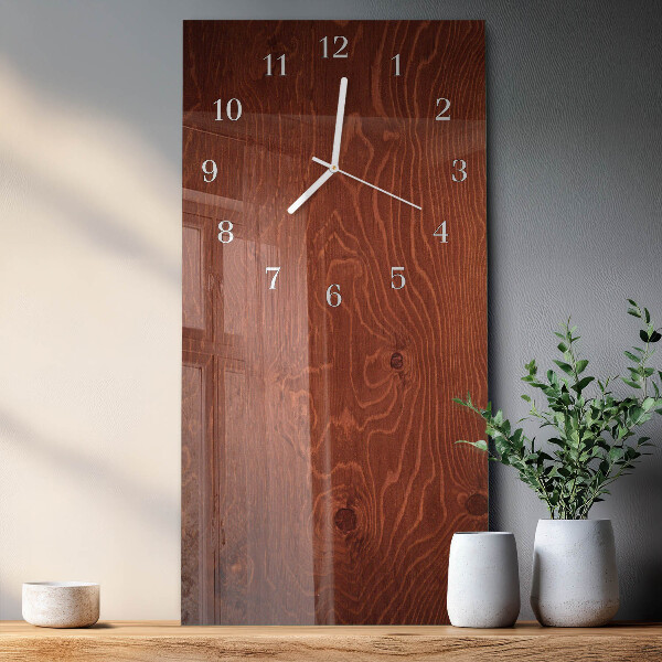 Vertical wall clock Wooden Panels