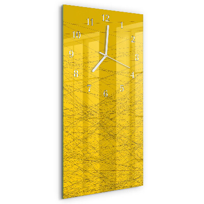 Vertical wall clock Stripes