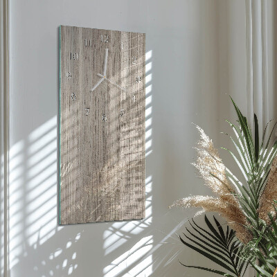 Vertical wall clock Wood
