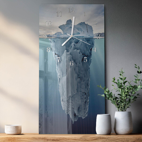 Vertical wall clock Glacier