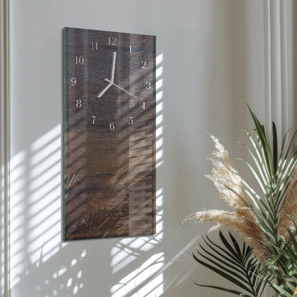 Vertical wall clock Wooden Board