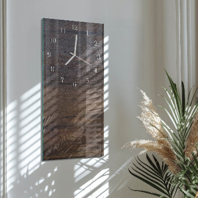 Vertical wall clock Wooden Board