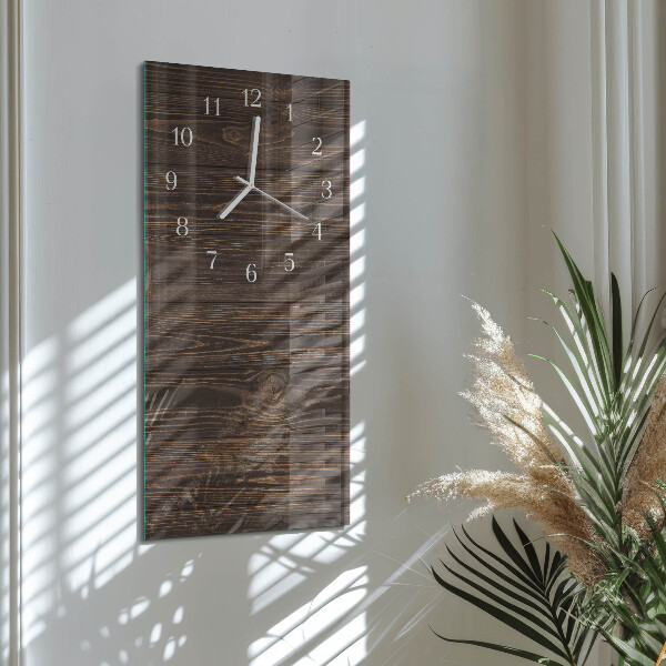 Vertical wall clock Wood