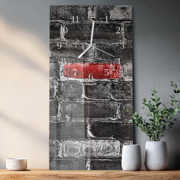 Vertical wall clock Brick