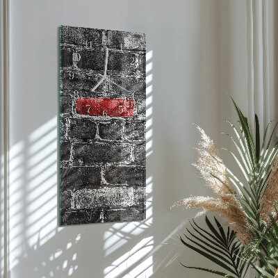 Vertical wall clock Brick