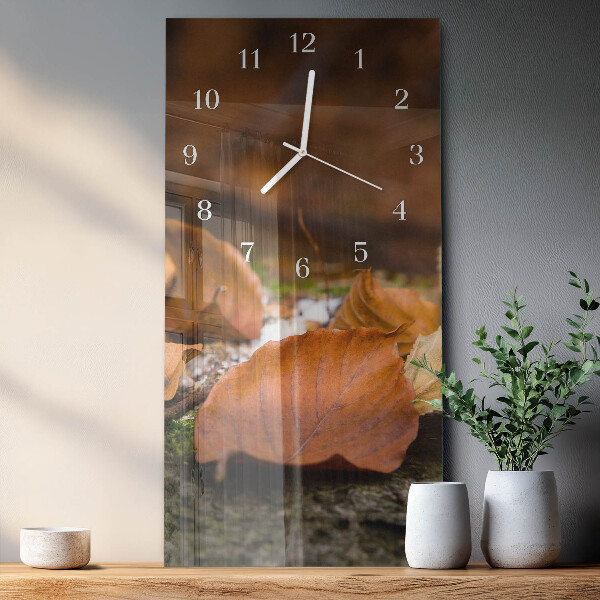 Vertical wall clock Autumn