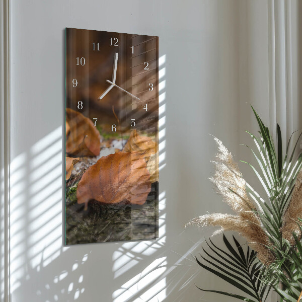 Vertical wall clock Autumn