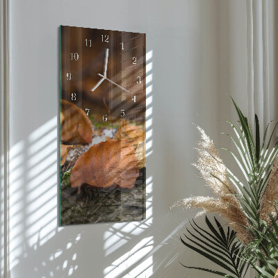 Vertical wall clock Autumn