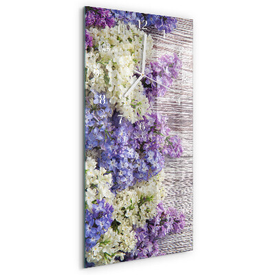 Vertical wall clock Lilac