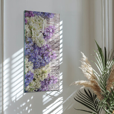 Vertical wall clock Lilac