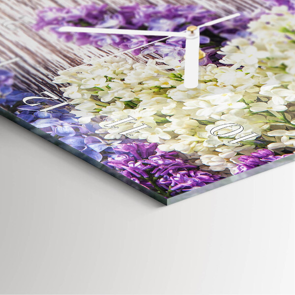 Vertical wall clock Lilac