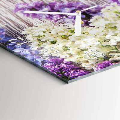 Vertical wall clock Lilac