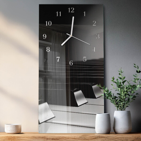 Vertical wall clock Piano Keys