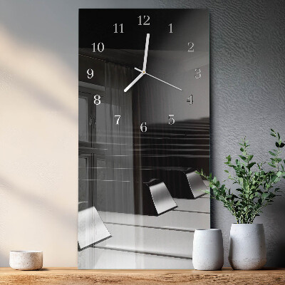 Vertical wall clock Piano Keys
