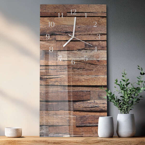 Vertical wall clock Wood