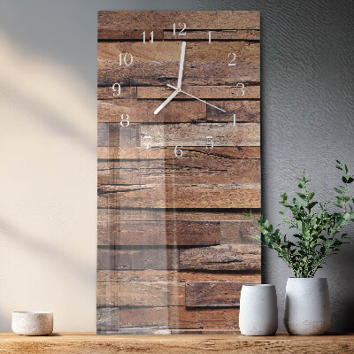 Vertical wall clock Wood