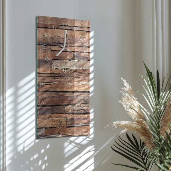 Vertical wall clock Wood