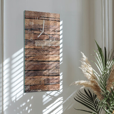 Vertical wall clock Wood