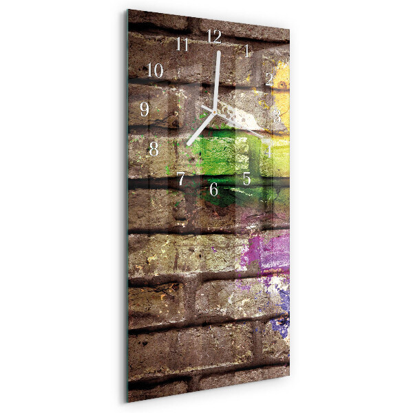 Vertical wall clock Brick