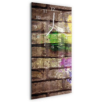 Vertical wall clock Brick