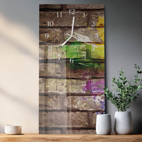 Vertical wall clock Brick