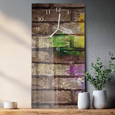 Vertical wall clock Brick