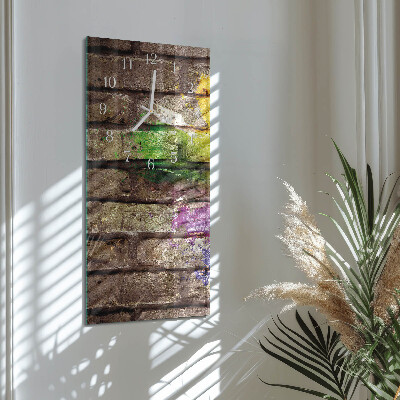 Vertical wall clock Brick