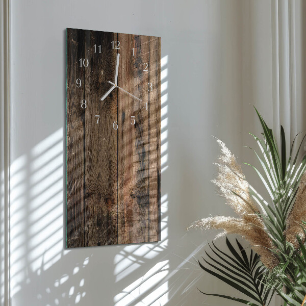 Vertical wall clock Wood